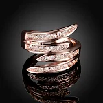 Ornamento Pulseira Anel de Liga Europeu Americano com Zircônia Joia Elegante e Brilhante para Mulheres Presente Ideal e Acessório de Moda — foto 11