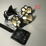 Outdoor 4 LED Solar Animal Paw Light Portable Lamp Solar Light Sensor Solar Energy Panel Camp Tent Fishing Garden Lighti — photo 2