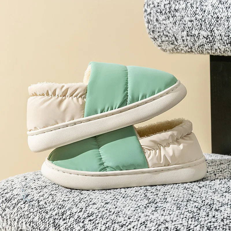 Title 12, Winter Thickened Warm Cotton Shoes with Back He...