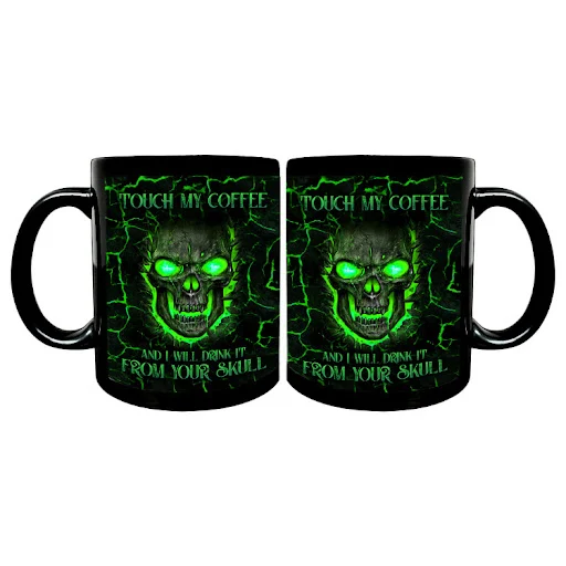 Title 11, Black Glaze Mug Ceramic Coffee Cup. Enjoy the p...