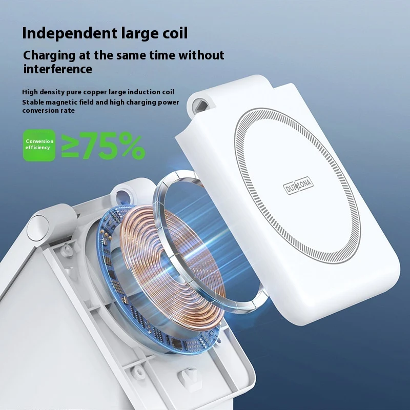 Magnetic Wireless Charger Earphone Watch Four-in-one. Simplify your charging setup with this convenient and efficient al — photo 7