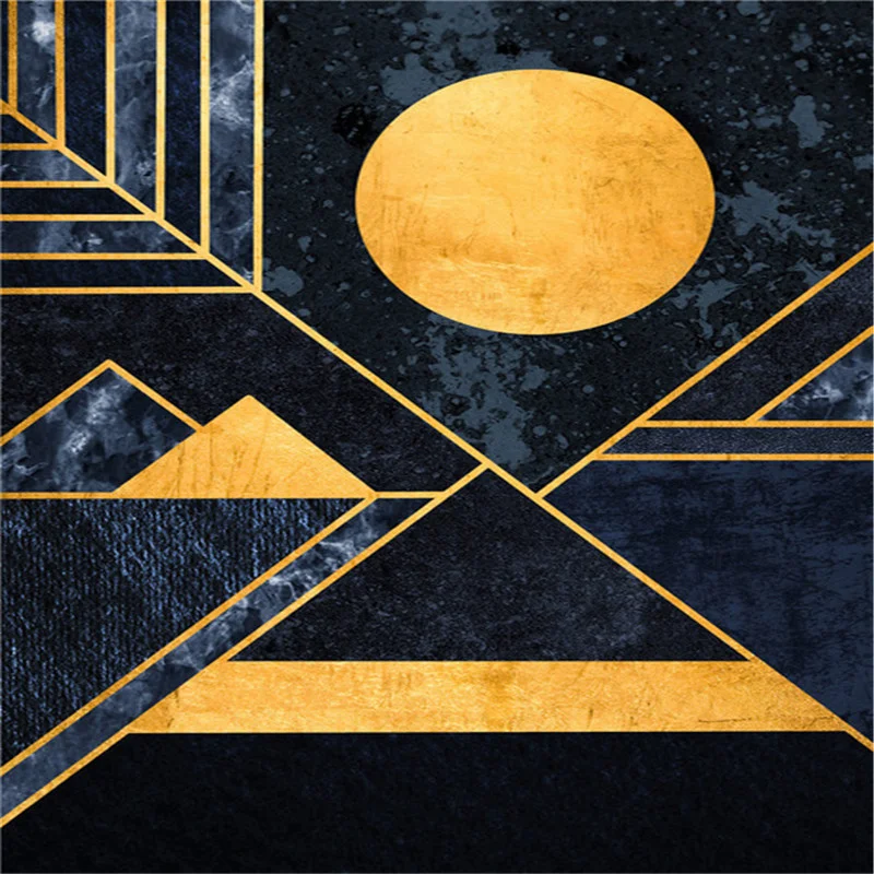 Title 2, Pintura decorativa geométrica abstracta nórdica...