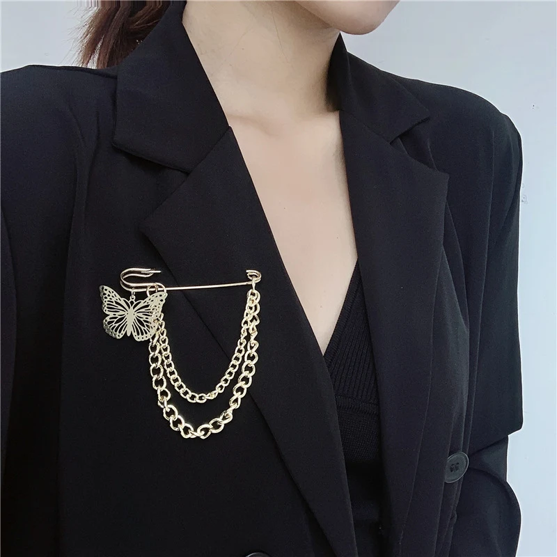 Title 2, Broche de corrente de borboleta retrô coreano T...