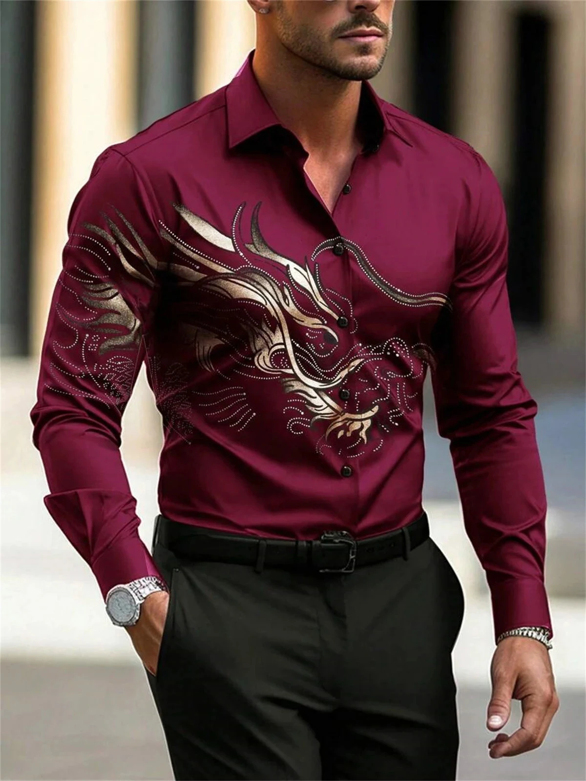 Camisa Masculina Casual Manga Longa Quatro Estações, Simples e de Alta Qualidade, Nova e Moderna, Conforto e Estilo para Você — foto 18