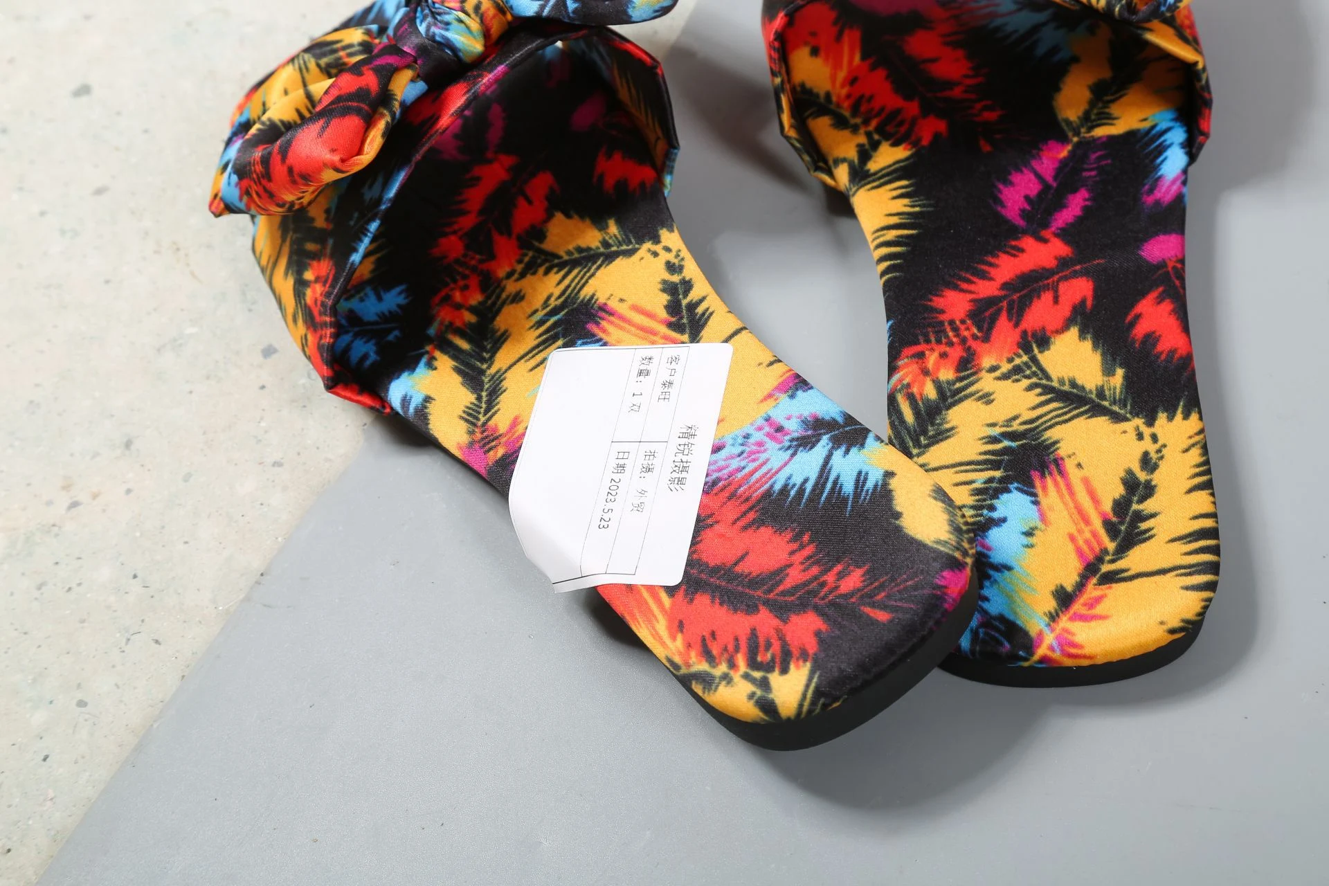 Title 8, Color Bow Square Toe Flat Bottom Outdoor Casual...