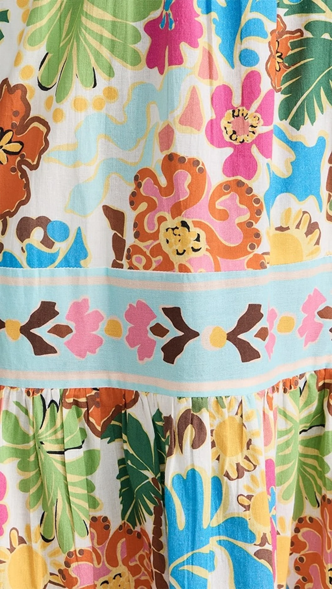 Title 14, High Waist Plant Print Womens Suspender Dress