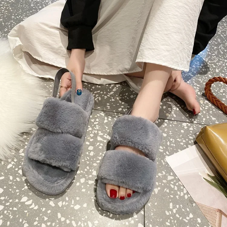 Flat, all-match cute thick-soled wool slippers offer ultimate comfort and style. Perfect for lounging at home and keepin — photo 4