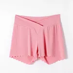 Zwangere vrouwen veiligheid broek zomer dunne lage taille wijde pijp anti-exposure shorts voor comfort en bescherming. — foto 4