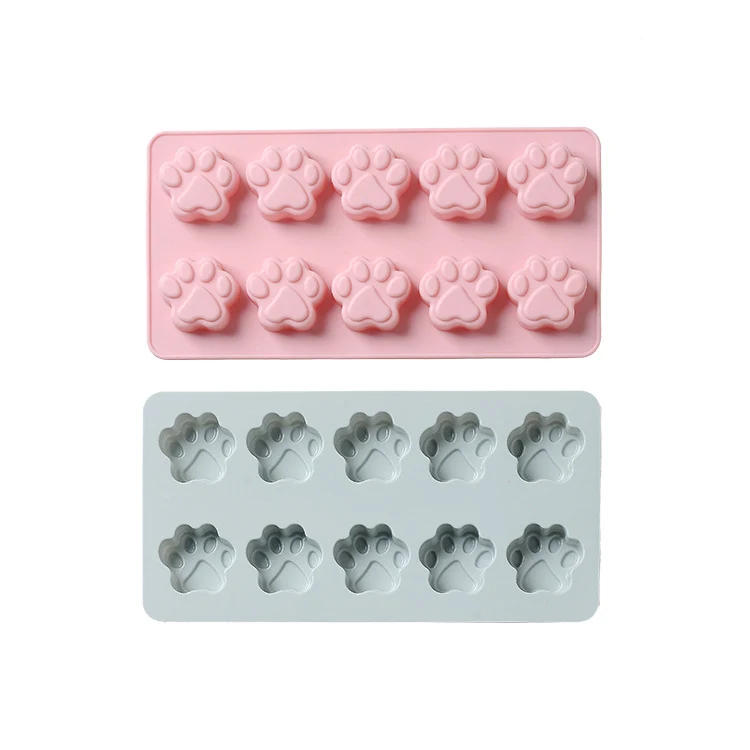 10 Even Cat Paw Silicone Baking Mold for DIY Rice Cakes, Ice, Baking. Flexible, non-stick, and great for creative treats — photo 7