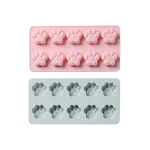 10 Even Cat Paw Silicone Baking Mold for DIY Rice Cakes, Ice, Baking. Flexible, non-stick, and great for creative treats — photo 7