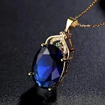 Colar com pingente de ametrina elegante, realce sua beleza com esta joia única, exibindo a fusão vibrante de cores da gema. — foto 8