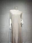 Dames tweedelige set, gestreepte vleermouwmouw moslim vest jas, modieuze en comfortabele outfit, ideaal voor dagelijks gebruik en speciale gelegenheden. — foto 28