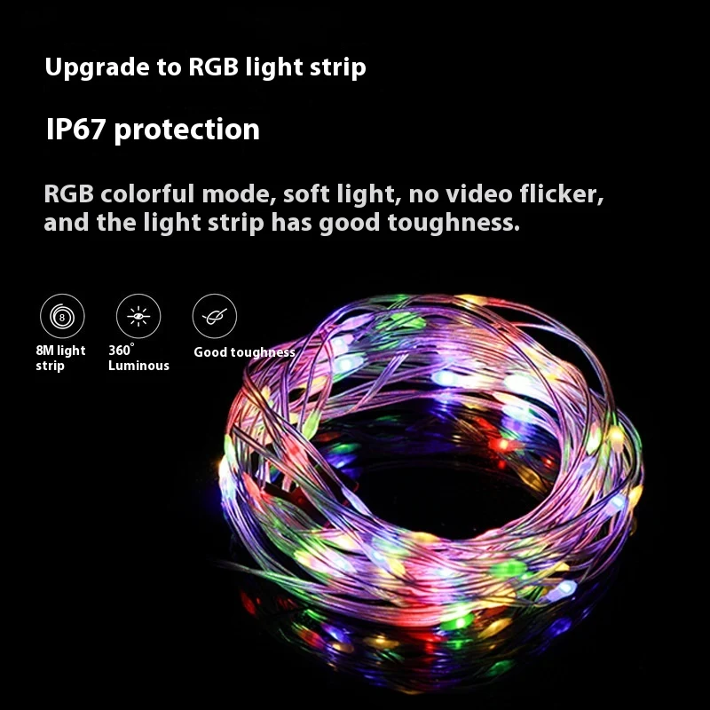 Title 2, Cadena de luces para tienda de campaña recargab...