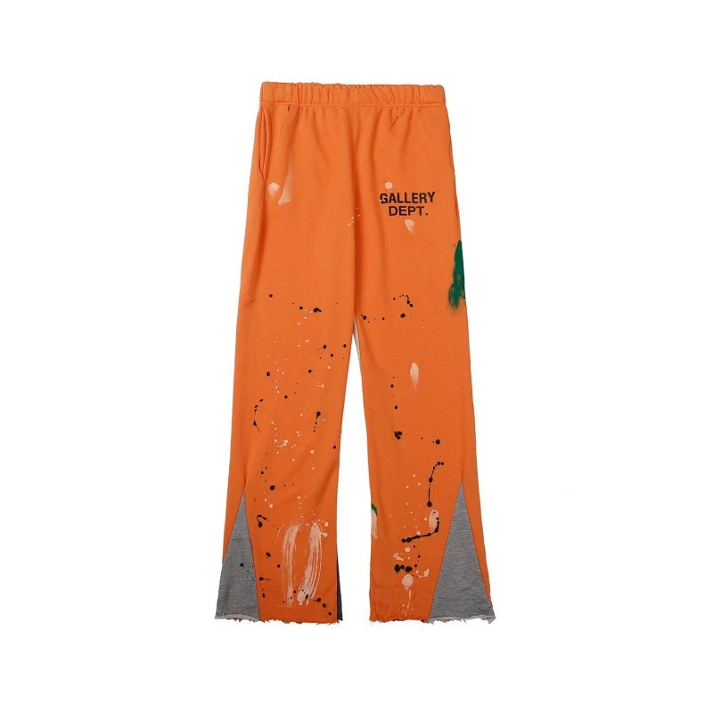 Retro High Street Paint-splashing Style Graffiti Trousers Straight. Comfortable and stylish. Unique design for a bold, u — photo 8