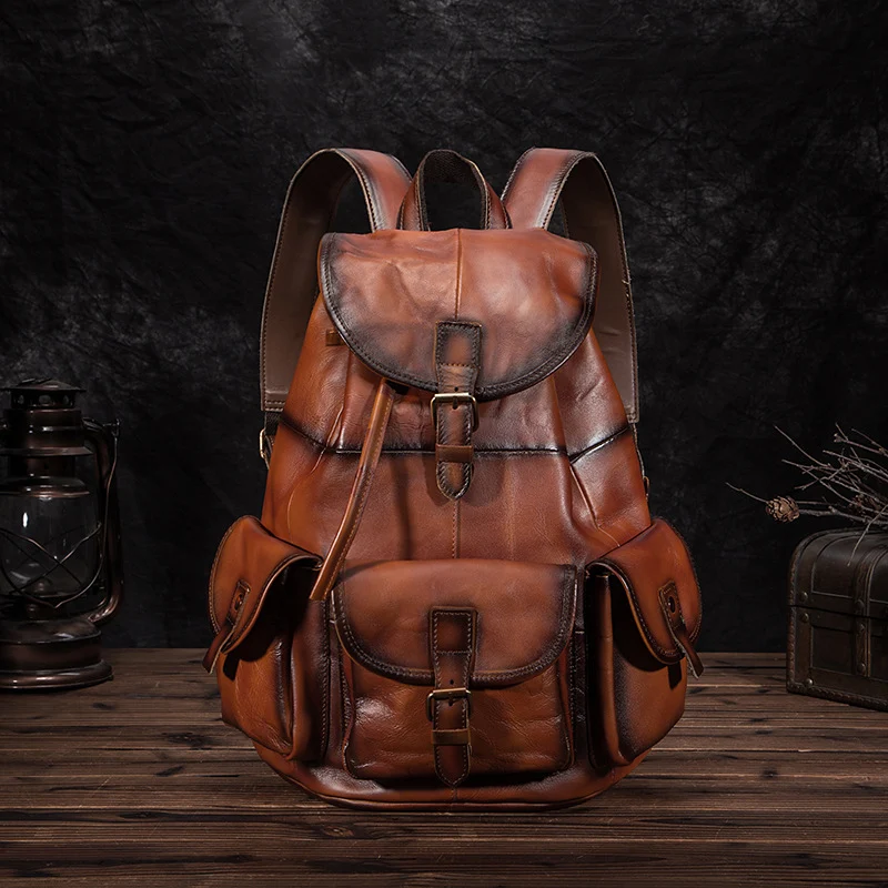 Retro Herren Rucksack Große Kapazität Für Alltag & Reisen Klassisches Design Geräumig & Robust Komfortabel Gepolstert — foto 3