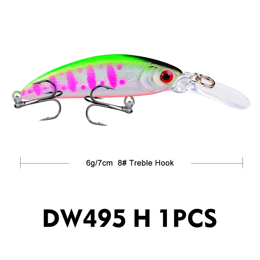 Isca Perch Crossmouthed Mino 6g 7cm Tomb Robber Submersa Atraia Perchas com Design Eficaz Ideal para Pesca em Profundidade Resultados Superiores — foto 4