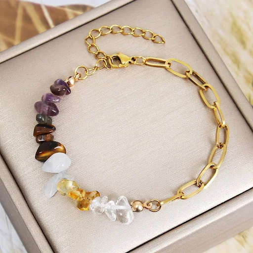 Title 4, Bracelet Double en Acier Inoxydable avec Gravie...