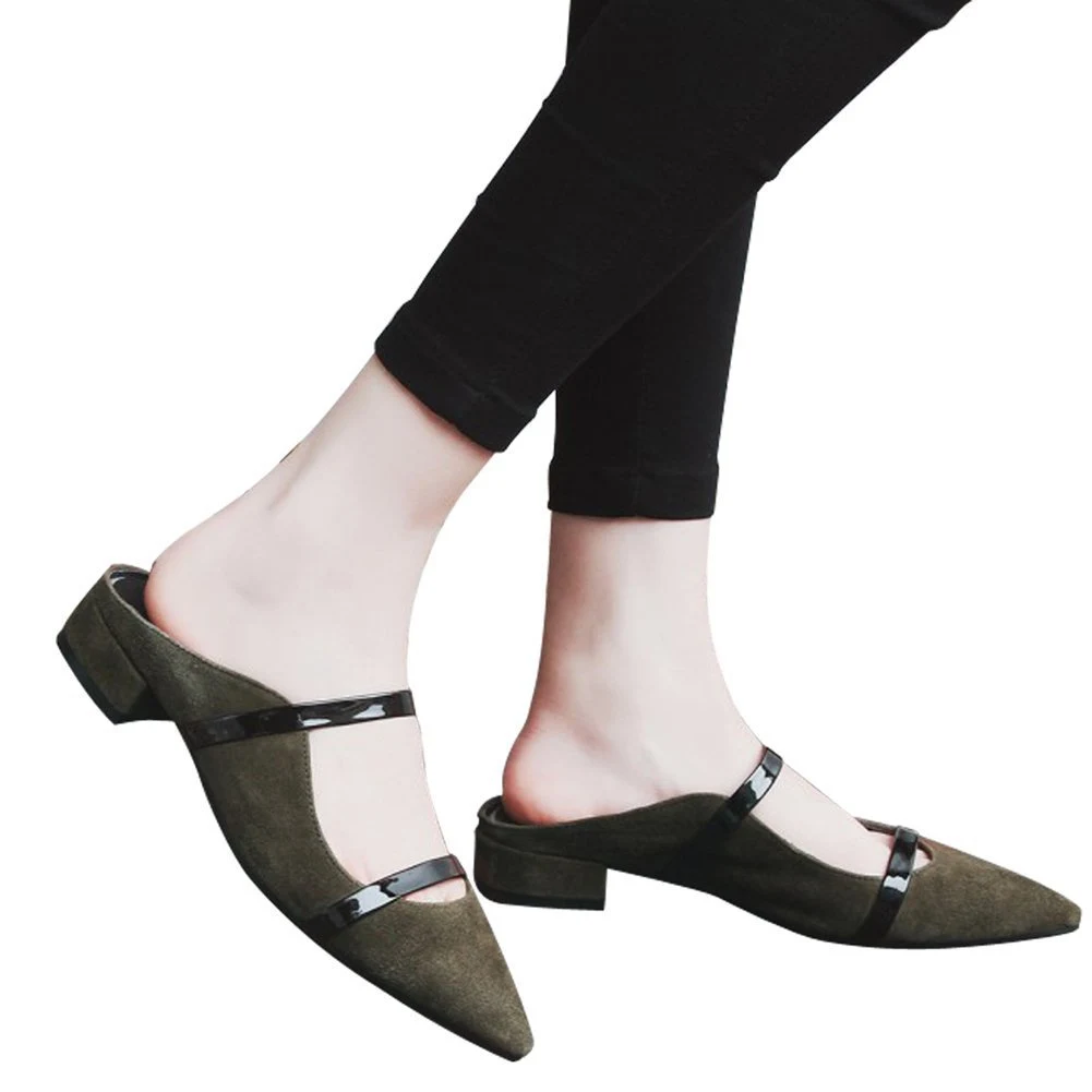 Pointed Toe Strap Flat Casual Shoes – Comfortable and stylish everyday shoes, perfect for a chic and effortless look all — photo 34
