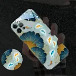 Ginkgo fish blue fine hole