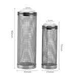 Inflow Inlet Protect Stainless Steel Filter Special Shrimp Cylinder Filter Aquarium Accessories S/L Size — photo 1