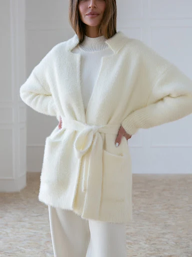Title 5, Womens Solid Color Knitted Turtleneck Slit Swe...