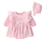 Vestido Otoño Bebé Niña Vestido Princesa Rojo Elegante Ideal para Fiestas y Celebraciones Cómodo y Estiloso para Tu Pequeña — foto 7