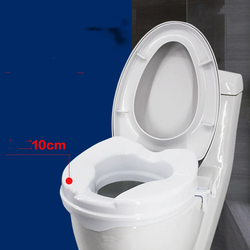 Toilet booster with armrests for elderly, pregnant women, and disabled individuals. Provides support, safety, and ease o — photo 6