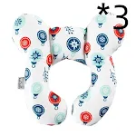 3pcs Red blue circle