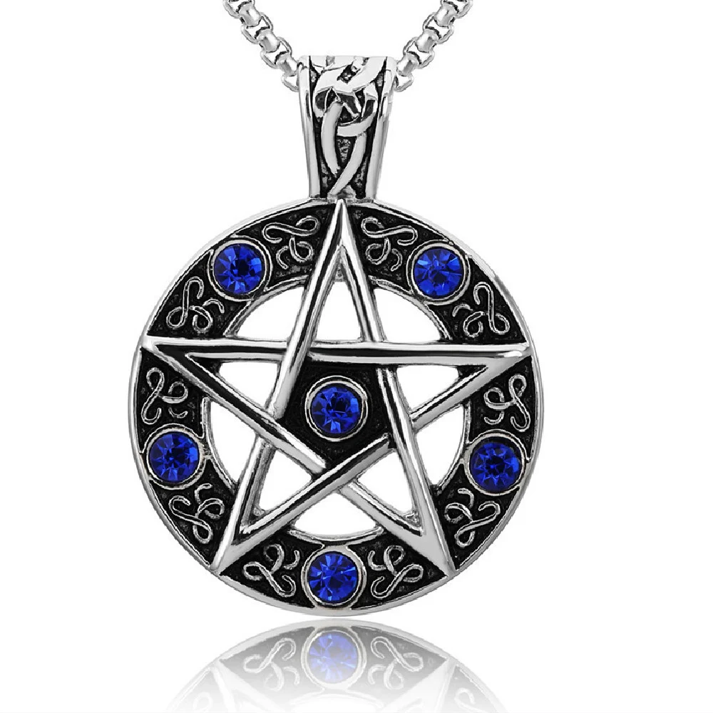 Pingente de Colar Hexagrama Disco Personality masculino. Design exclusivo que simboliza seu caráter. Um acessório ideal para expressar sua individualidade. — foto 4