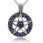 Pingente de Colar Hexagrama Disco Personality masculino. Design exclusivo que simboliza seu caráter. Um acessório ideal para expressar sua individualidade. — foto 4