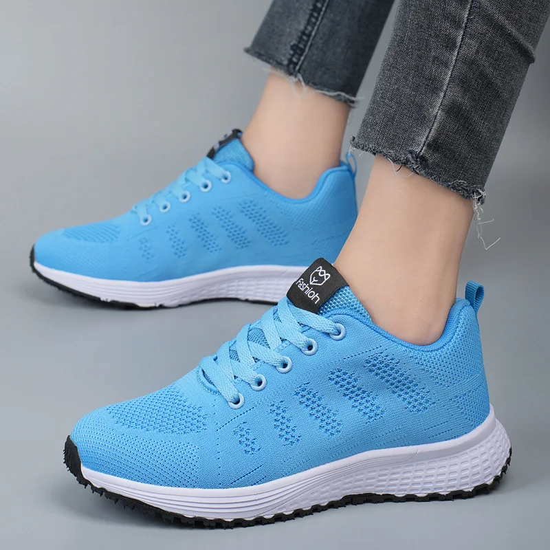 Plus Size Spring and Autumn Fly-kit Mesh Women's Shoes – Comfortable, breathable footwear. Perfect for daily wear and wa — photo 2