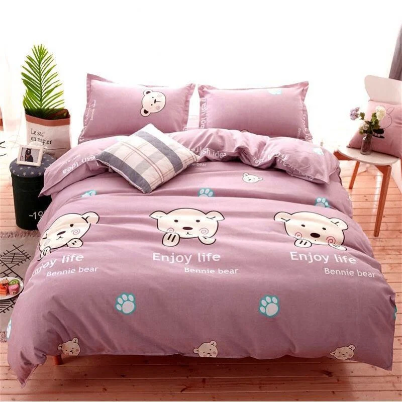 Capa de edredom dupla de peça única escovada, agradável à pele, para cama, toque suave e respirável, ideal para noites de sono tranquilas. — foto 32