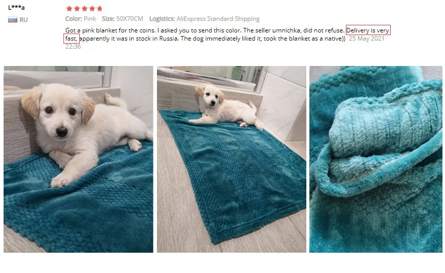 Title 1, Pet Blanket Dog Fluffy Towel Blanket Fleece Sl...
