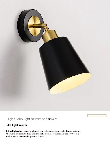 Title 5, Bedside Wall Lamp Simple Modern Bedroom Corrido...