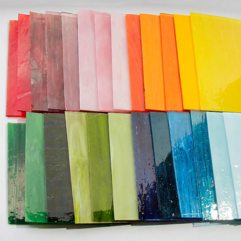 Large Handmade Mica Mural Fragments Transparent Colored Glass Elevate your space with these stunning, unique fragments o — photo 7