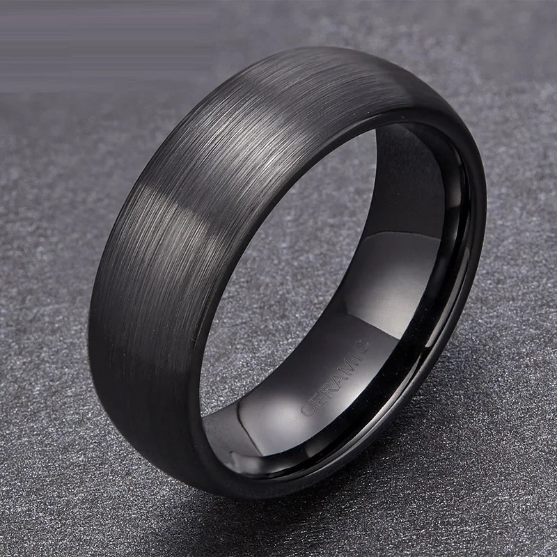 Anel de cerâmica moderno para homens, joia trendy e durável. Perfeito para uso diário, adiciona estilo e sofisticação ao visual. — foto 14