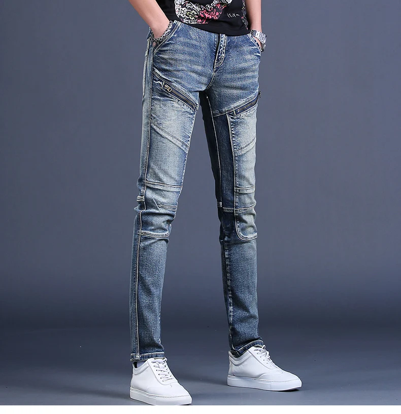 Title 3, Mens Jeans for Spring and Autumn, Trendy and A...