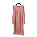 Summer long-sleeve loose pajamas plus size thin dress, providing comfort and breathability for warm nights and a relaxed — photo 2