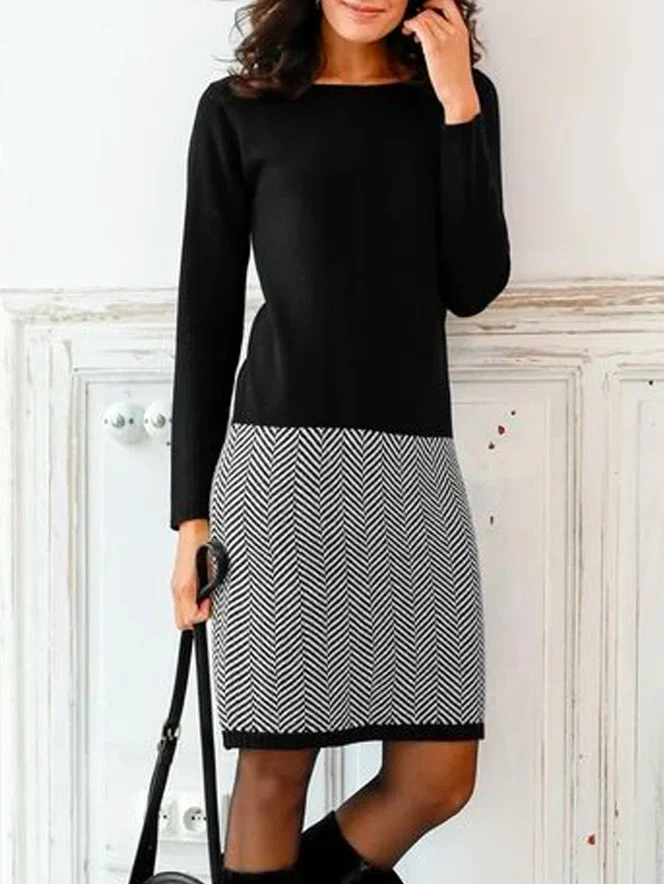 Title 5, Womens Houndstooth Slim Base Dress, offering a...