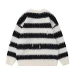 American Style Trend Contrast Color Striped Loose Sweater. Comfortable and stylish, perfect for a casual, trendy look wi — photo 4