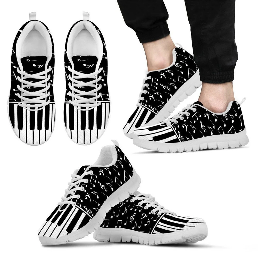 Title 1, Musical print sneakers for a unique style. Expe...