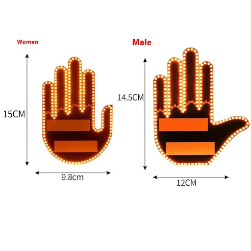 Title 1, Car Finger Lights Multi-function Warning. Impro...