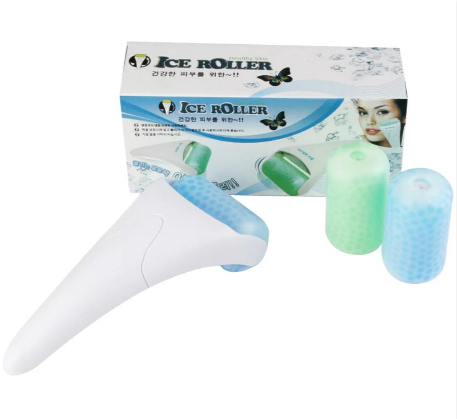 Ice roller gezicht roller beauty roller Vermindert zwelling, kalmeert de huid en geeft een verfrissende gezichtsmassage voor een stralende huid. — foto 4