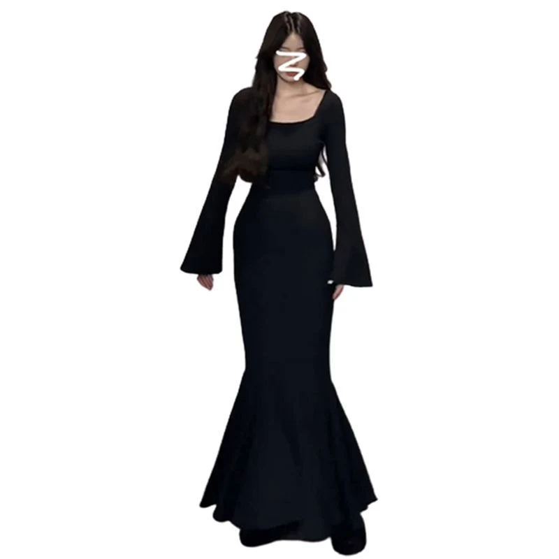 Title 3, Step By Step Lotus Skirt Long Sleeve Fishtail B...