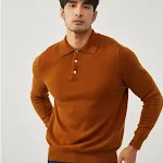 Pure Cashmere Men's Polo Collar Pullover Short Sweater Unrivaled Comfort and Style Lightweight Versatile Sweater for a S — photo 6
