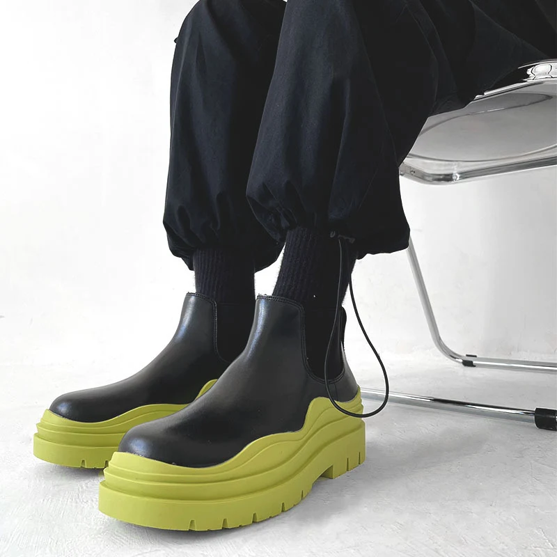Title 3, Short Boots with Thick Bottom and Heightened De...