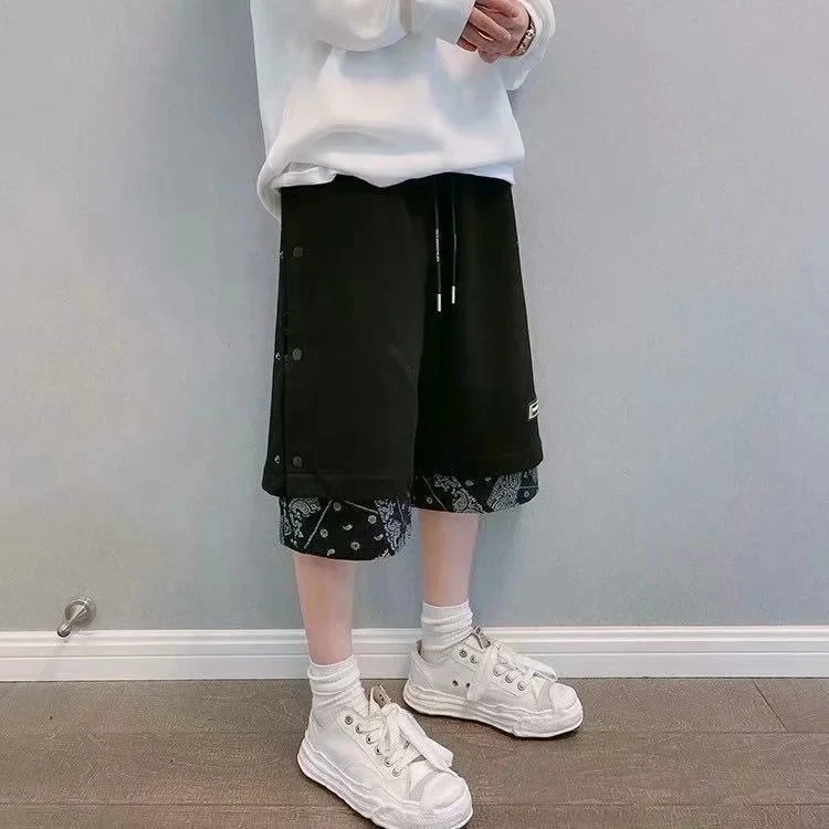 Title 1, Cashew Flower Shorts Mens Summer Wear Large Si...
