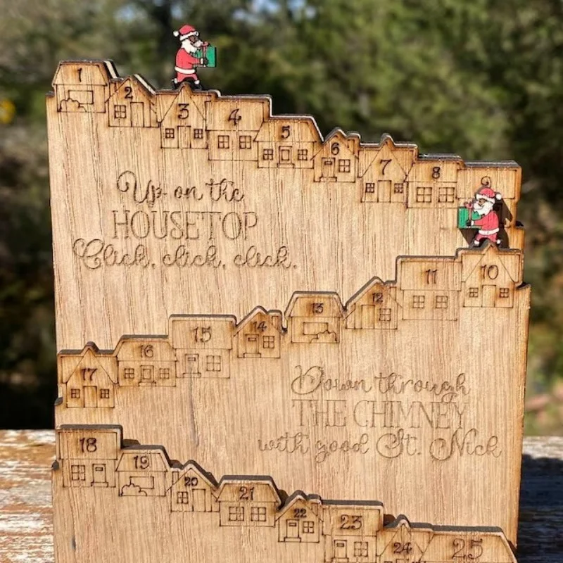 Santa Castle Countdown Advent Calendar Christmas Gift Build anticipation and celebrate the season with daily surprises a — photo 4