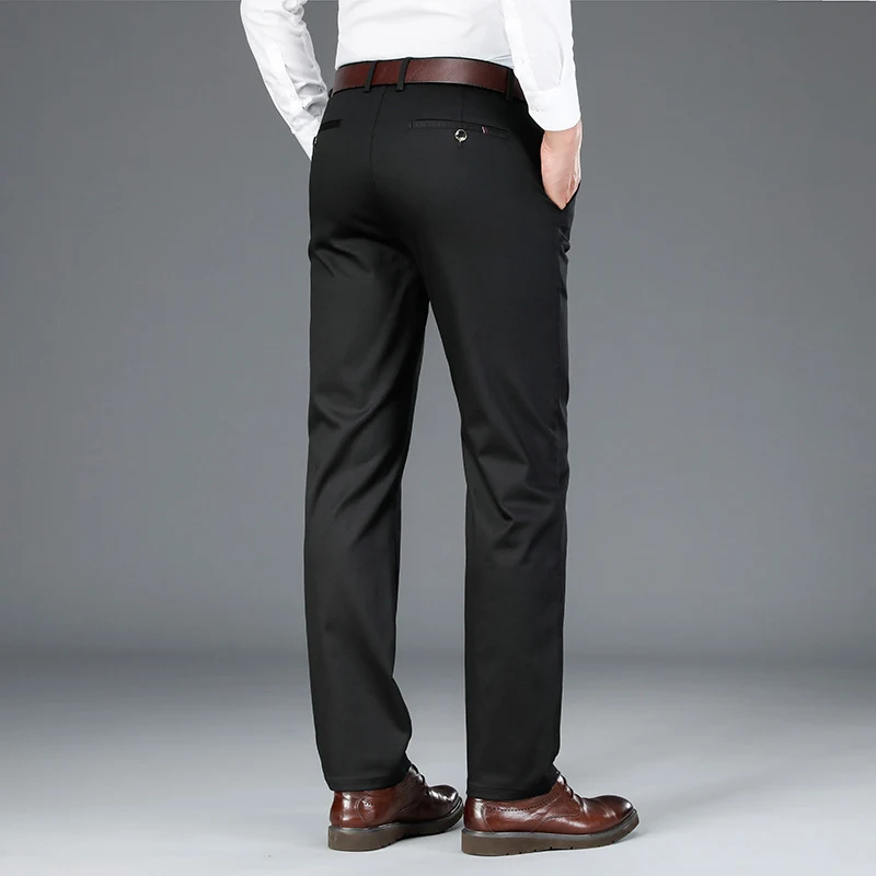 Men's Middle-Aged Loose Business Casual Pants Comfortable and Stylish Everyday Wear Perfect for Office or Casual Occasio — photo 6