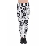 Calças esportivas cropped estampadas geométricas europeias e americanas de cintura alta, perfeitas para esportes e estilo. — foto 1